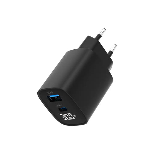 Зарядно за стена GEMBIRD TA-UC-PDQC30LCD-BK-01 Черен 30 W
