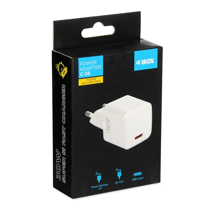 Зарядно за стена I-BOX C-38 PD30W бяло