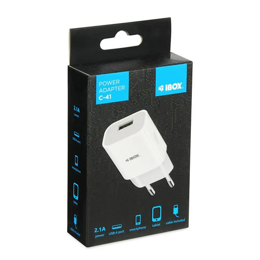 Зарядно за стена Ibox ILUC41W Бял 12 W