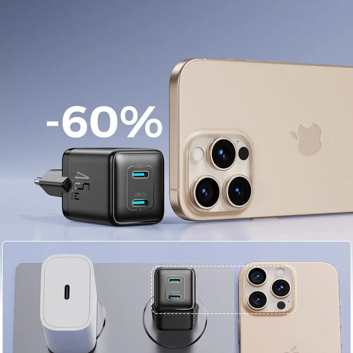 Зарядно за стена Joyroom JR-TCG17 45W 2 x USB-C (EU щепсел)
