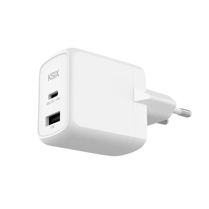 Зарядно за стена KSIX Бял 45 W