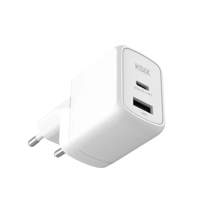 Зарядно за стена KSIX Бял 45 W