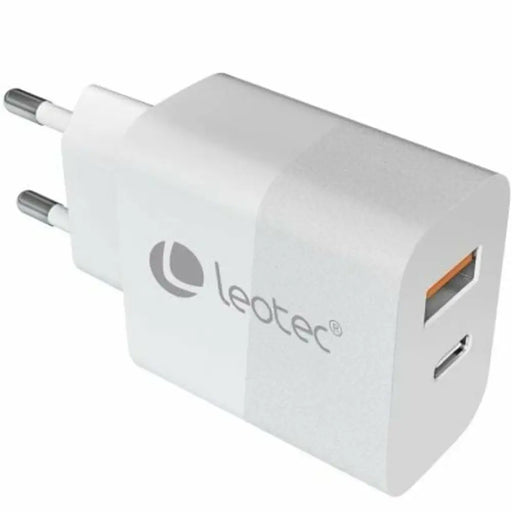 Зарядно за стена LEOTEC LECSPH30W2W 30 W Бял