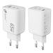 Зарядно за стена LEOTEC LECSPH65W3W2 65 W Бял