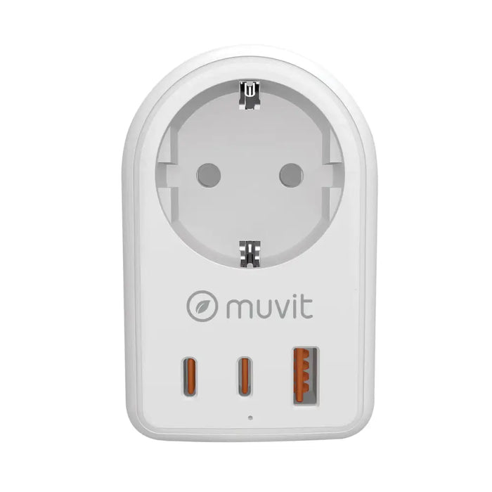 Зарядно за стена Muvit for Change 851DQ-DE Бял 20 W