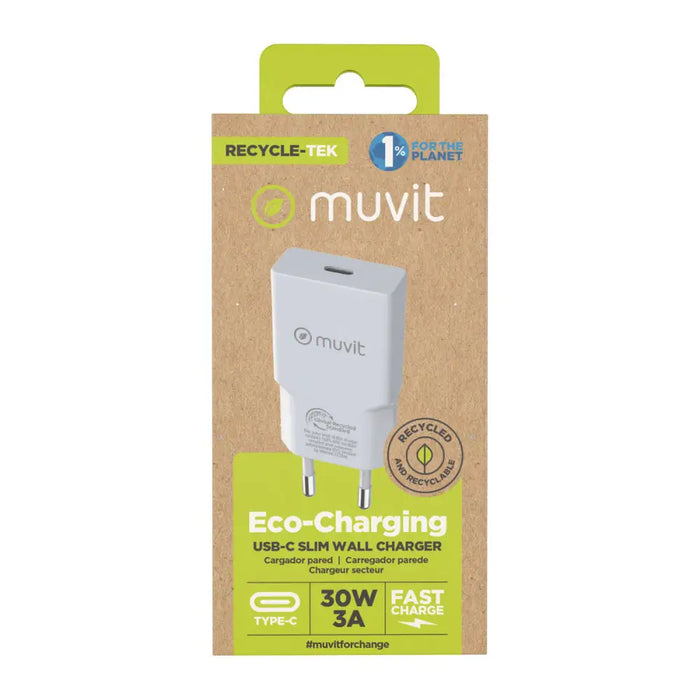 Зарядно за стена Muvit for Change HC-261 Бял