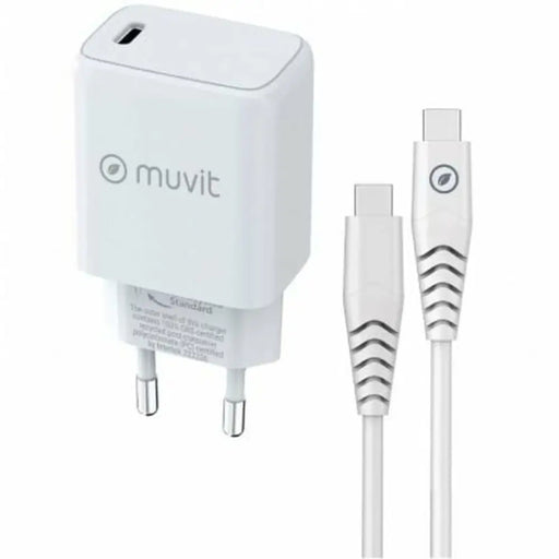 Зарядно за стена Muvit MCPAK0044 20 W Бял
