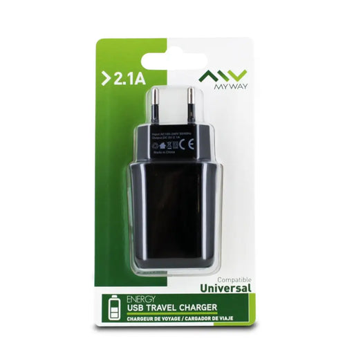 Зарядно за стена Myway Черен 10 W
