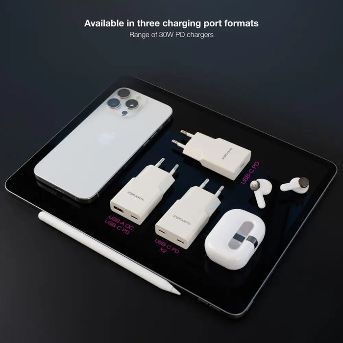 Зарядно за стена NANOCABLE 10.10.2027 Бял 30 W