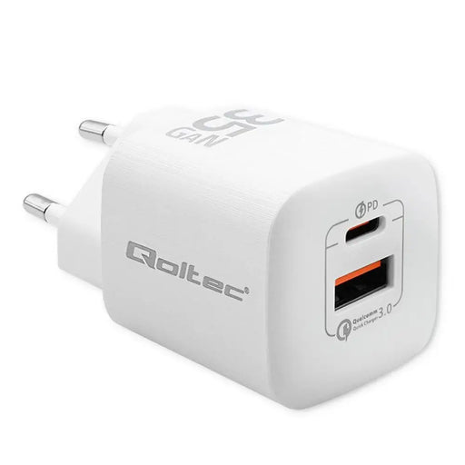 Зарядно за стена Qoltec 50763 Бял 35 W