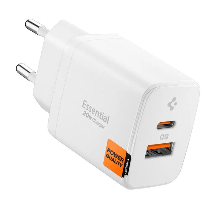 Зарядно за стена Spigen Essential EE202EU 20W - бяло