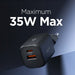 Зарядно за стена Spigen Essential EE352EU USB-C / USB-A 35W