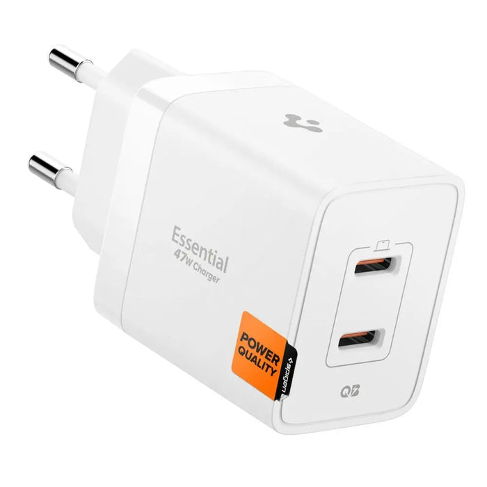 Зарядно за стена Spigen Essential EE472EU с 2 порта USC-C