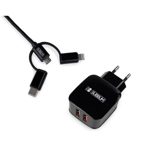 Зарядно за стена Subblim SUB CHG 1ZWC02 Черен 12 W 50 W