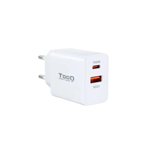 Зарядно за стена TooQ TQWC-2SC04WT 20 W Бял