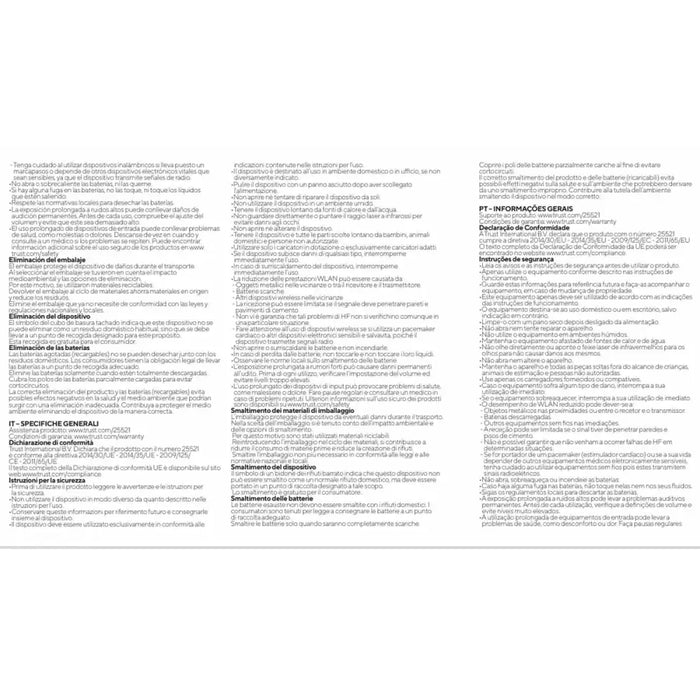 Зарядно за стена Trust 25522 45 W Бял