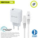Зарядно за стена + USB-C кабел Muvit for Change Бял
