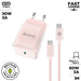 Зарядно за стена + USB-C кабел Muvit for Change Glass GaN
