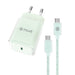 Зарядно за стена + USB-C кабел Muvit for Change Glass GaN