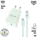 Зарядно за стена + USB-C кабел Muvit for Change Glass GaN
