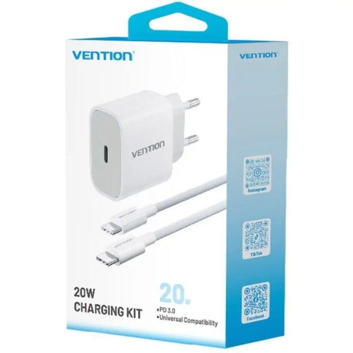 Зарядно за стена Vention G12W0-EU 20 W