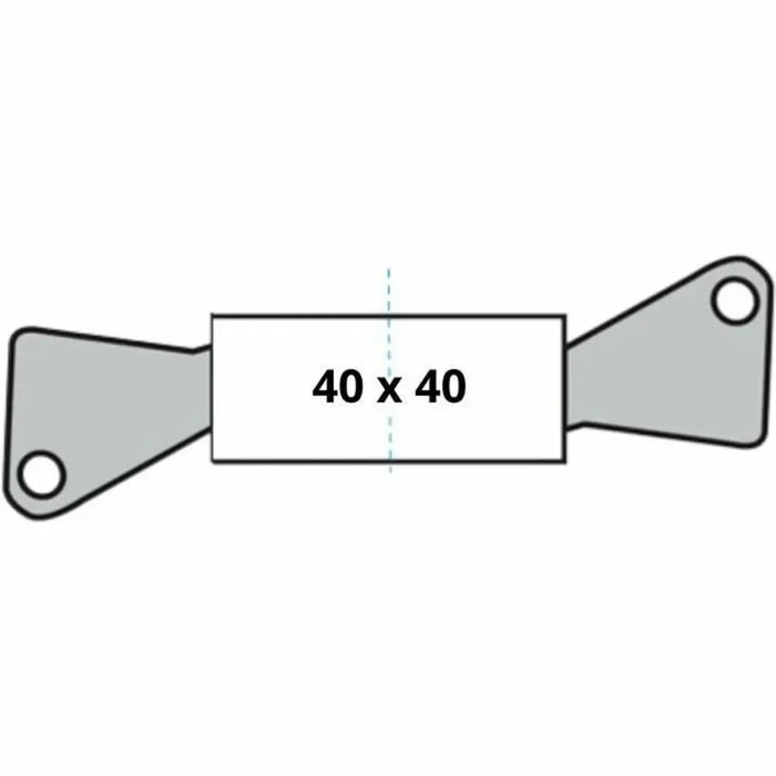 Защитен цилиндър Yale 40 x 40 mm Месинг