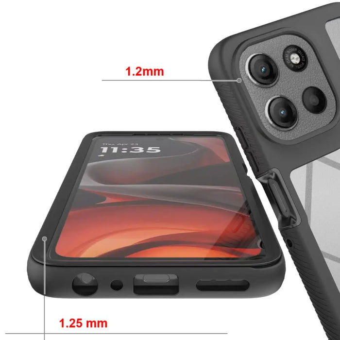 Защитен калъф Tech-Protect за Motorola Moto G56 5G - Черен