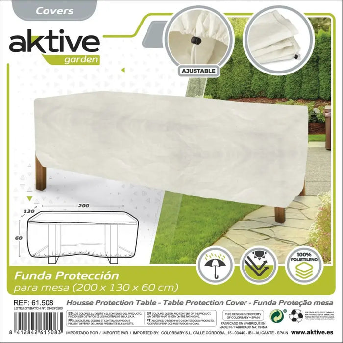 Защитен калъф Aktive Маси полиетилен 200 x 60 x 130 cm (6