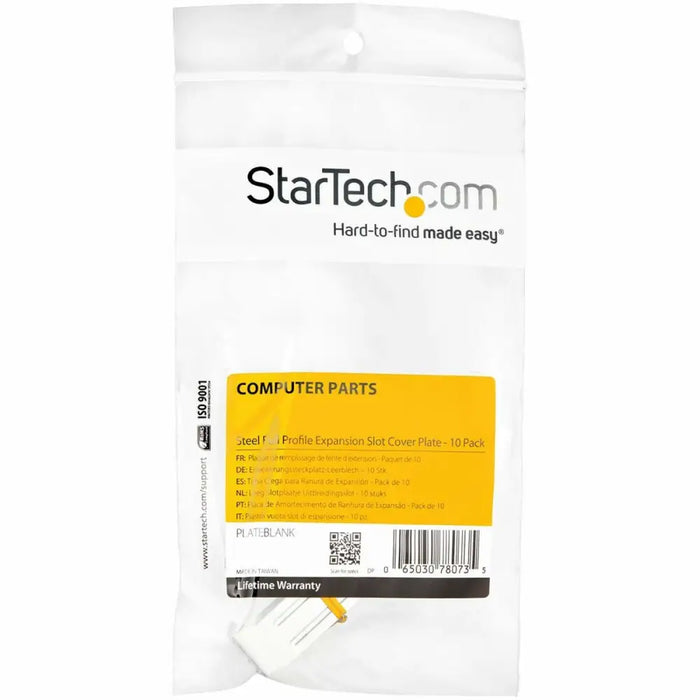 Защитен капак Startech PLATEBLANK Черен