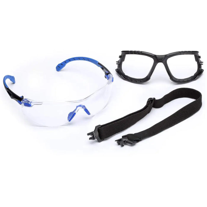 ЗАЩИТНИ ОЧИЛА ПРОЗРАЧНИ СИНЯ РАМКА 3M 79111008