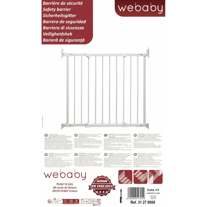 Защитна бариера WEBABY NONO Бял 72-108 cm