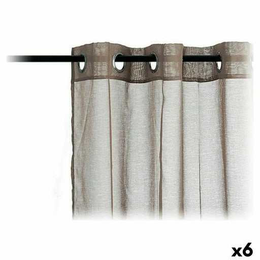 Завеси Gift Decor Кафяв 140 x 260 cm 27 x 43 x 2 cm (6 броя)