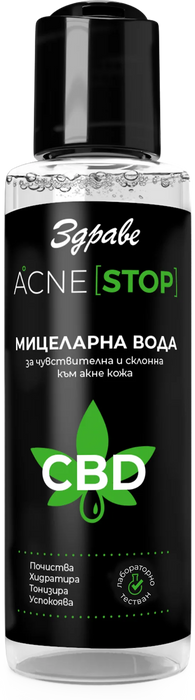 Мицеларна вода за лице CBD Акне Стоп, 150 ml