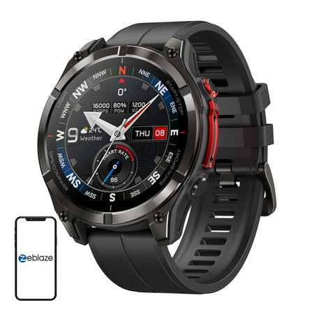 Смарт часовник Zeblaze Stratos 4 Pro (черен)