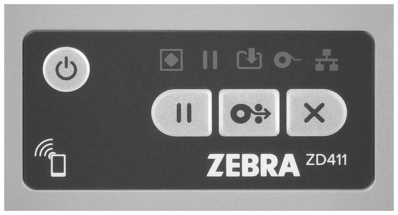 Принтер за етикети Zebra ZD411, директен термопечат, 203 x 203 DPI, 152 мм/сек, кабелен и безжичен, Bluetooth