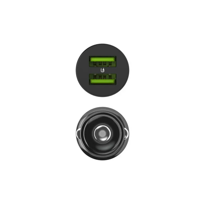 Зелено зарядно за кола GC PowerRide Nano36 36W 6A 2x USB-A