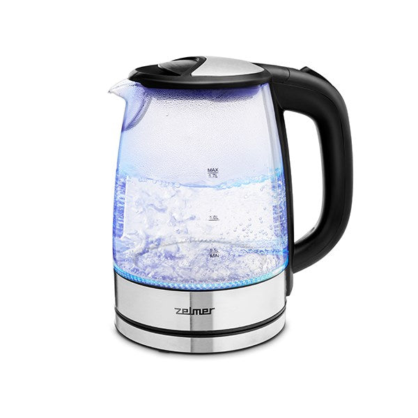 Електрическа кана Zelmer ZCK8024 1.7 л 2200 W Черен, Прозрачен