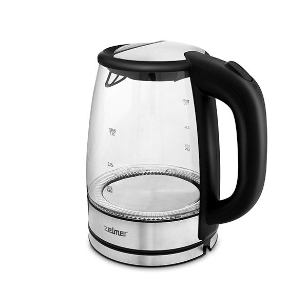 Електрическа кана Zelmer ZCK8024 1.7 л 2200 W Черен, Прозрачен