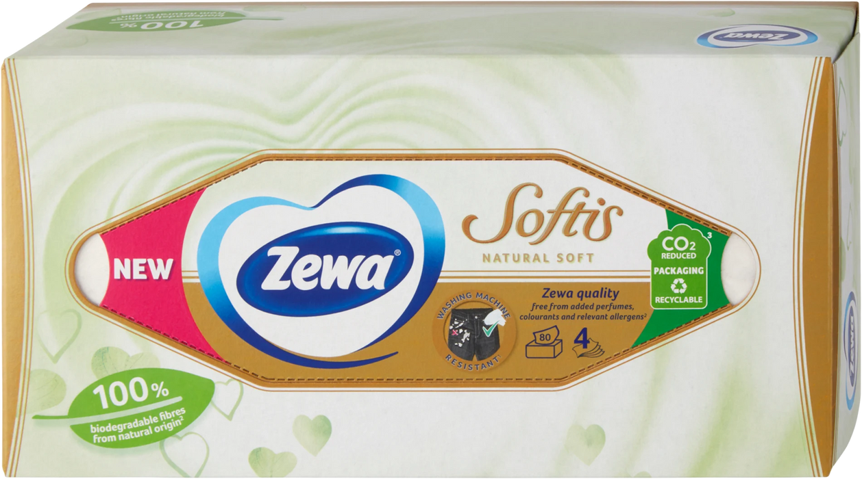Козметични кърпички Natural Soft, 80 бр
