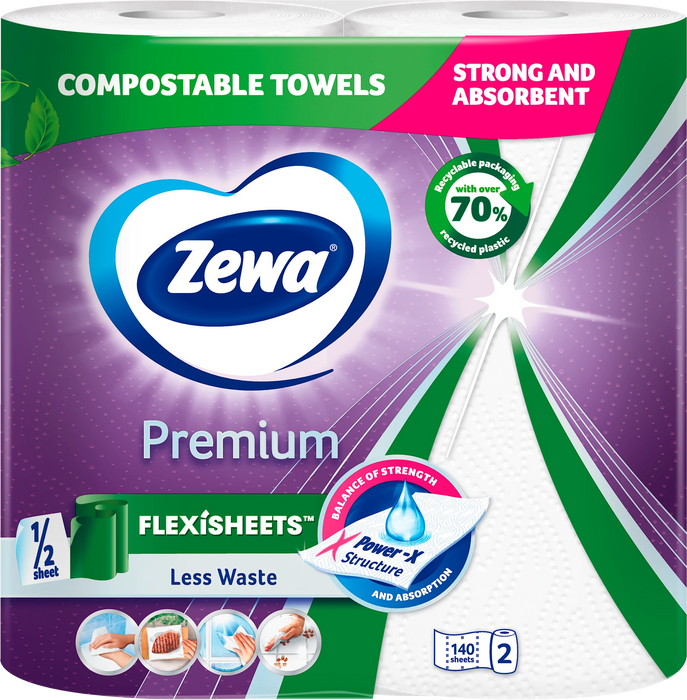 Кухненска ролка Premium eXtra Lоng, 140 къса, 2 бр
