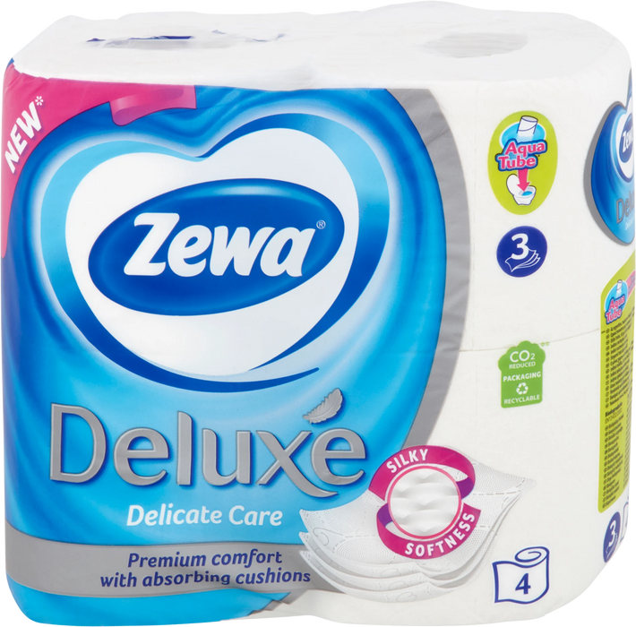 Тоалетна хартия Deluxe Delicate Care, 4 бр