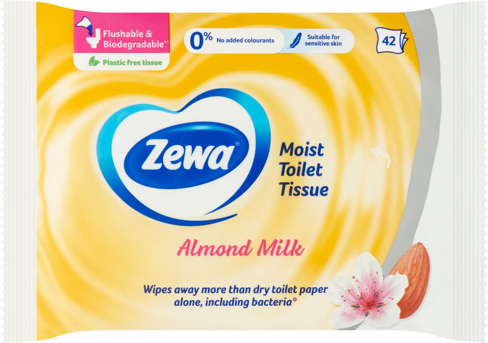 Влажна тоалетна хартия Almond Milk, 42 бр