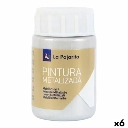 Живопис La Pajarita Сребрист 35 ml (6 броя)