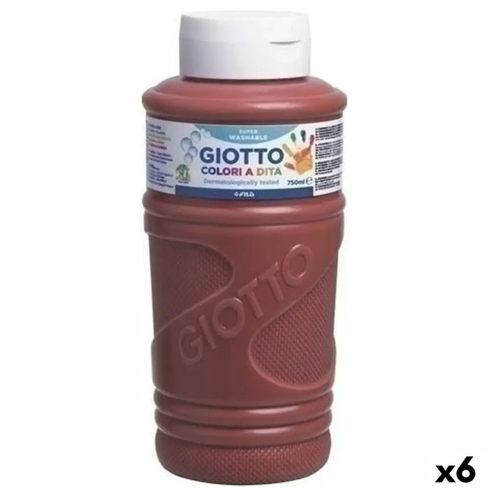 Живопис с Пръсти Giotto Кафяв 750 ml (6 броя)