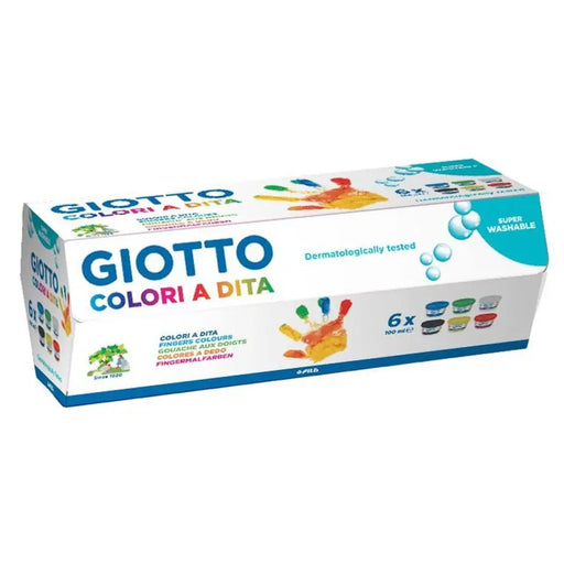 Живопис с Пръсти Giotto Многоцветен 6 Части 100 ml