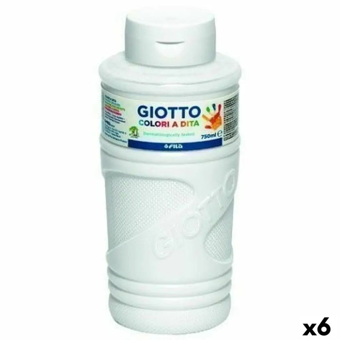 Живопис с Пръсти Giotto Бял 750 ml (6 броя)