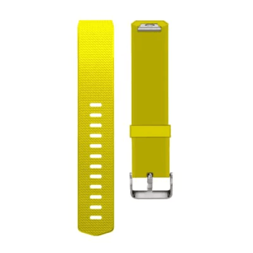Жълта силиконова каишка за Фитбит/Fitbit Charge 2