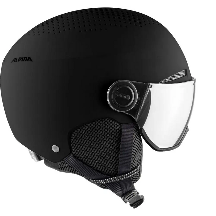 ЗИМНА КАСКА ALPINA ARBER VISOR Q LITE BLACK MATT 54-58