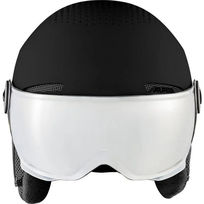 ЗИМНА КАСКА ALPINA ARBER VISOR Q LITE ЧЕРНА МАТОВА 58-61