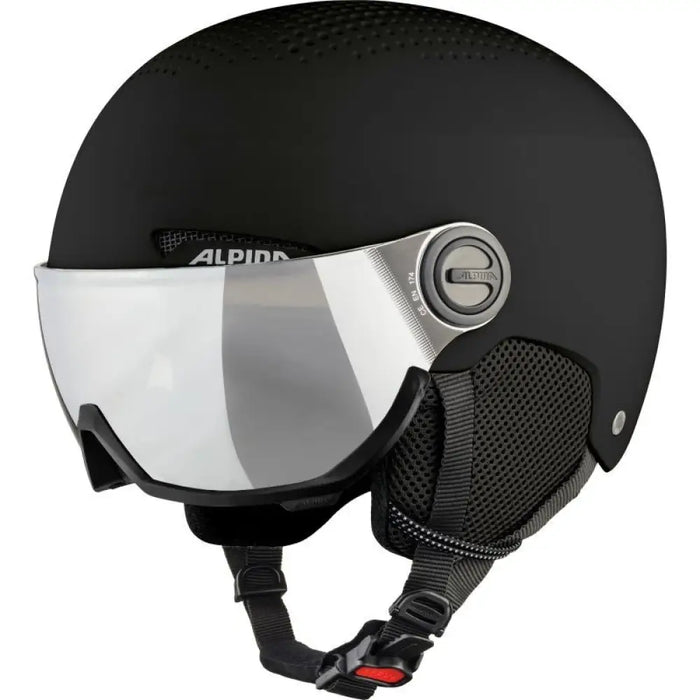 ЗИМНА КАСКА ALPINA ARBER VISOR Q LITE ЧЕРНА МАТОВА 58-61
